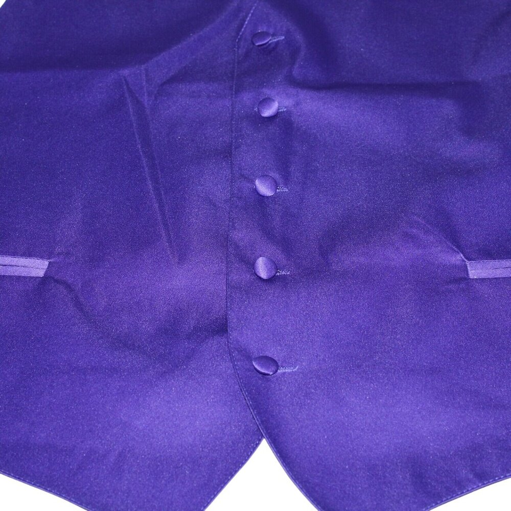 Vesuvio Napoli 2XL XXL Vest Waist Coat 5 Button Formal Dress Prom Wedding Party - Picture 9 of 11